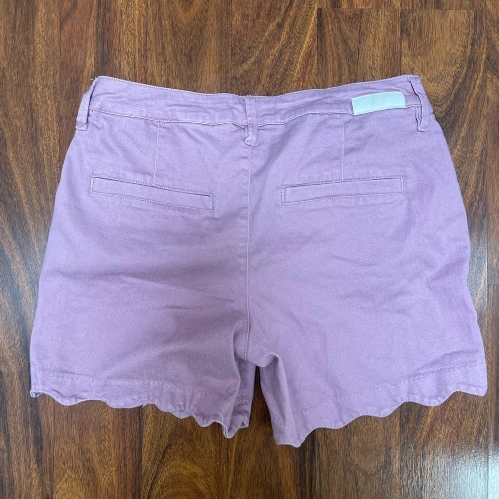 ๐ธ Jag Jeans Theo Wavy Hem Shorts Mauve Size 6/28 - Picture 3 of 6